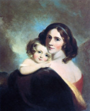 Картина "mrs. fitzgerald and her daughter matilda" художника "салли томас"