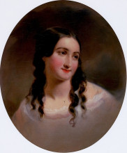 Копия картины "portrait of a woman, sarah byerly" художника "салли томас"