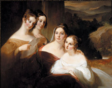 Репродукция картины "the walsh sisters" художника "салли томас"
