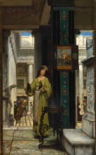 Копия картины "в храме" художника "альма-тадема лоуренс"