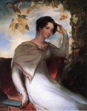 Репродукция картины "mrs. james gibson (elizabeth bordley)" художника "салли томас"