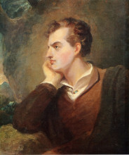 Репродукция картины "lord byron" художника "салли томас"