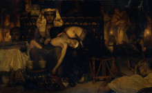 Репродукция картины "смерть первенца фараона" художника "альма-тадема лоуренс"