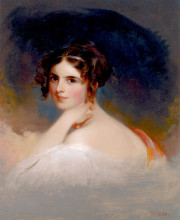 Репродукция картины "frances anne kemble as beatrice" художника "салли томас"