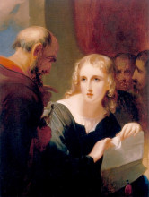 Картина "portia and shylock" художника "салли томас"