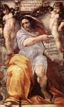 Копия картины "the prophet isaiah" художника "санти рафаэль"