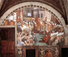 Картина "the coronation of charlemagne" художника "санти рафаэль"