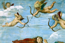 Репродукция картины "the triumph of galatea (detail)" художника "санти рафаэль"