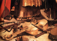 Репродукция картины "st. cecilia with saints (detail)" художника "санти рафаэль"