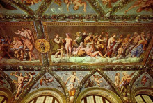 Репродукция картины "ceiling of the loggia of psyche" художника "санти рафаэль"