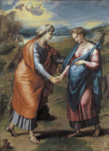 Картина "the visitation" художника "санти рафаэль"