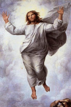 Копия картины "the transfiguration (detail)" художника "санти рафаэль"