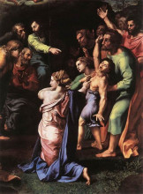 Репродукция картины "the transfiguration (detail)" художника "санти рафаэль"