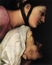 Копия картины "madonna of the cloth (detail)" художника "санти рафаэль"