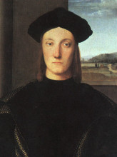 Репродукция картины "портрет гвидобальдо да монтефельтро" художника "санти рафаэль"