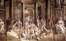 Копия картины "the baptism of constantine" художника "санти рафаэль"