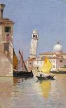 Репродукция картины "view of san pietro di castello, venice" художника "санторо рубен"
