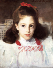 Копия картины "portrait of miss dorothy vickers" художника "сарджент джон сингер"