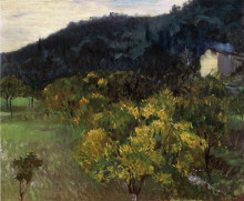 Картина "landscape near grasse" художника "сарджент джон сингер"