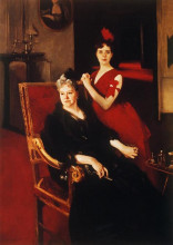 Репродукция картины "mrs. edward burckhardt and her daughter louise" художника "сарджент джон сингер"