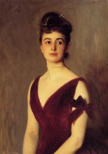 Репродукция картины "mrs charles e. inches (louise pomeroy)" художника "сарджент джон сингер"