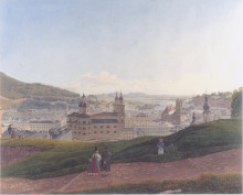 Картина "view of salzburg" художника "альт рудольф фон"