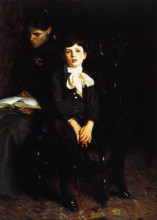Копия картины "homer saint gaudens and his mother" художника "сарджент джон сингер"
