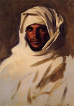 Копия картины "a bedouin arab" художника "сарджент джон сингер"