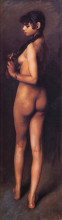 Репродукция картины "nude egyptian girl" художника "сарджент джон сингер"