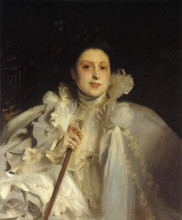 Репродукция картины "countess laura spinola nunez-del-castillo" художника "сарджент джон сингер"