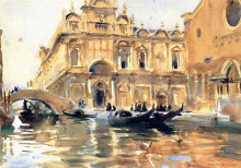 Копия картины "rio dei mendicanti, venice" художника "сарджент джон сингер"