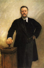 Картина "portrait of theodore roosevelt" художника "сарджент джон сингер"