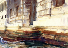 Копия картины "steps of a palace" художника "сарджент джон сингер"