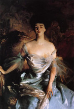 Репродукция картины "mrs. joseph e. widener" художника "сарджент джон сингер"