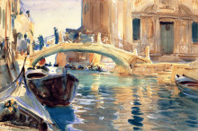 Копия картины "ponte san giuseppe di castello, venice" художника "сарджент джон сингер"