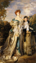 Копия картины "lady warwick and her son" художника "сарджент джон сингер"