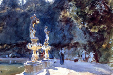 Копия картины "florence fountain, boboli gardens" художника "сарджент джон сингер"