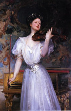 Копия картины "lady speyer (leonora von stosch)" художника "сарджент джон сингер"