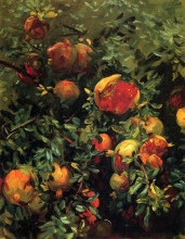 Репродукция картины "pomegranates, majorca" художника "сарджент джон сингер"