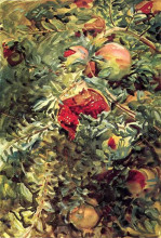 Копия картины "pomegranates" художника "сарджент джон сингер"