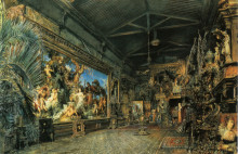 Картина "the studio before the auction" художника "альт рудольф фон"