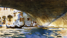 Копия картины "under the rialto bridge" художника "сарджент джон сингер"