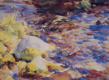 Копия картины "reflections rocks and water" художника "сарджент джон сингер"