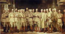 Копия картины "высшие офицеры первой мировой войны" художника "сарджент джон сингер"