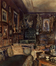 Копия картины "the office of count lanckoronski, vienna" художника "альт рудольф фон"