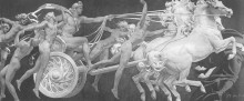 Копия картины "apollo in his chariot with the hours" художника "сарджент джон сингер"