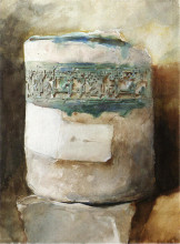 Репродукция картины "persian artifact with faience decoration" художника "сарджент джон сингер"