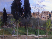 Копия картины "mediterranean landscape" художника "сарджент джон сингер"