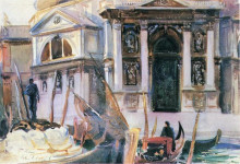 Копия картины "santa maria della salute" художника "сарджент джон сингер"