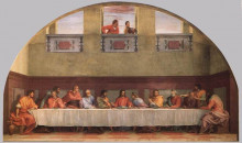 Репродукция картины "the last supper (detail)" художника "сарто андреа дель"